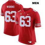 Men's NCAA Ohio State Buckeyes Kevin Woidke #63 College Stitched Authentic Nike Red Football Jersey OT20K80BC